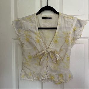 Abercrombie Embroidered top